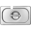 Stainless steel Gastronorm Container Lid with Ladle Recess GN1/9 |  819LN