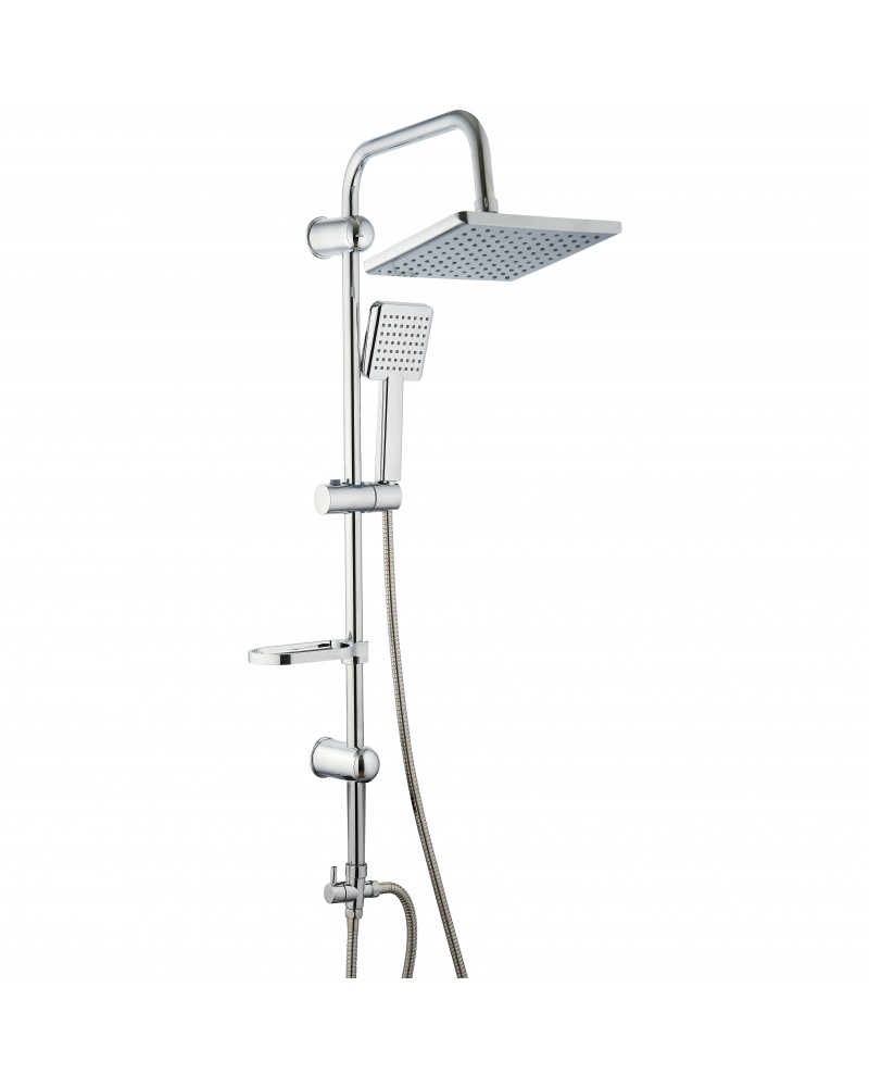Shower Column with Hand Attachment and Soap Dish Chrome | TurcoBazaar 029