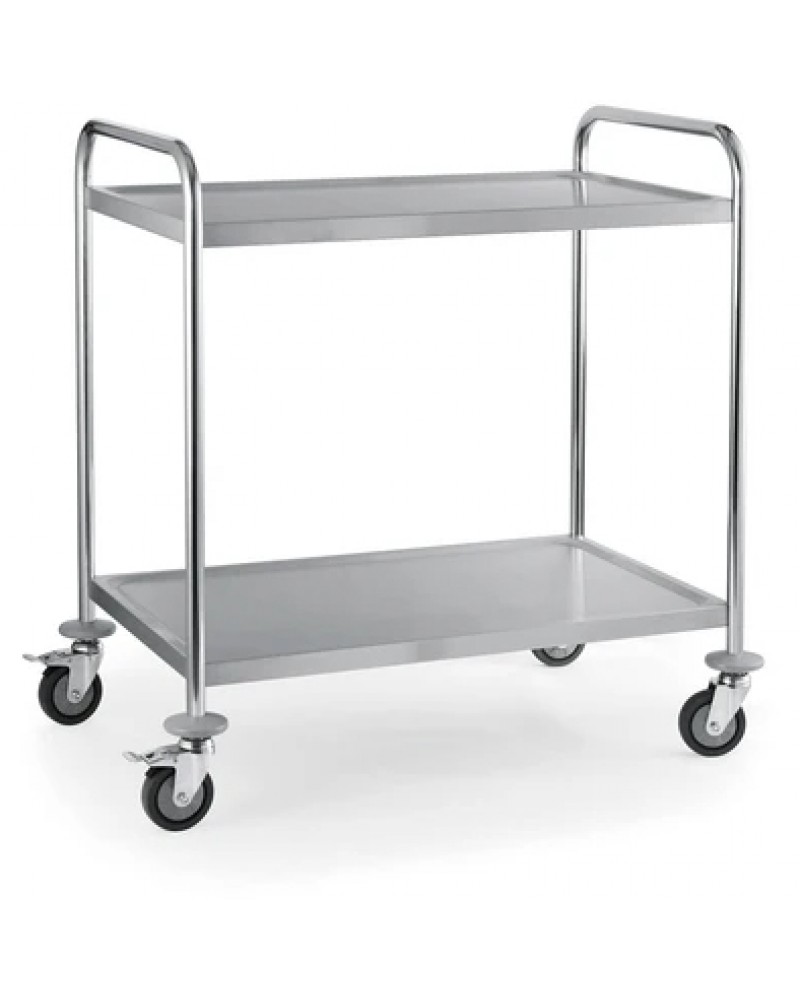 Commercial Serving/Service/Clearing Trolley Stainless Steel 2 Tier 950x500x940mm | TurcoBazaar 19017 Commercial Serving/Service/Clearing Trolley Stainless Steel 2 Tier 950x500x940mm | TurcoBazaar 19017