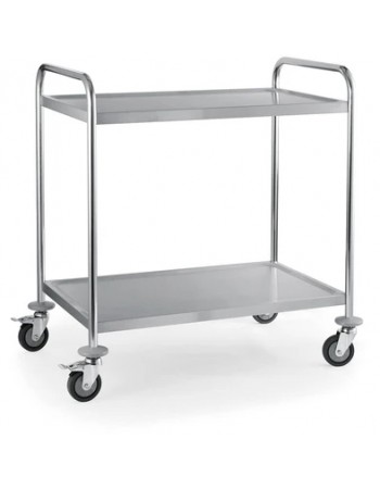 Commercial Serving/Service/Clearing Trolley Stainless Steel 2 Tier 750x400x835mm | TurcoBazaar 19019 Commercial Serving/Service/Clearing Trolley Stainless Steel 2 Tier 750x400x835mm | TurcoBazaar 19019