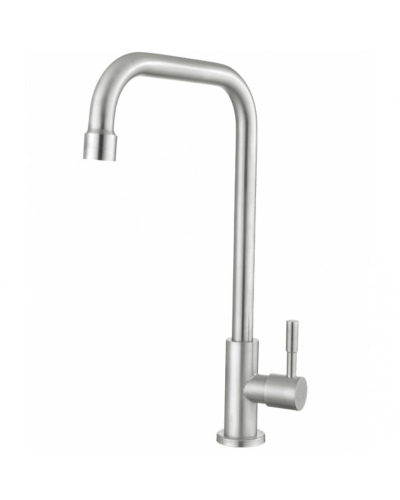 Single Lever Stainless Steel Kitchen Sink Cold Tap Square Spout 304 mm Height | TurcoBazaar 3045017 Single Lever Stainless Steel Kitchen Sink Cold Tap Square Spout 304 mm Height | TurcoBazaar 3045017