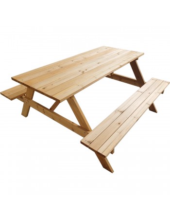 Beer Garden Table 160x160x75cm Firwood | TurcoBazaar 572006