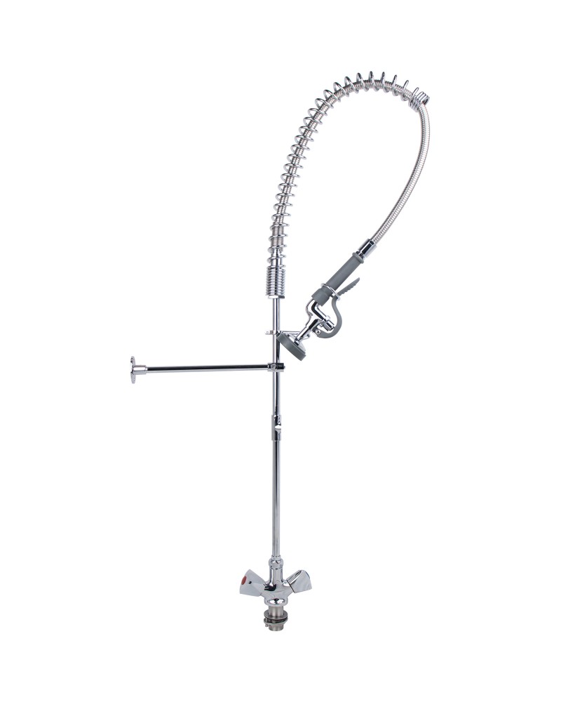 Standard Pre Rinser with Compression Cartridge and Rotary Handle Chrome Plated Brass | TurcoBazaar 6902A