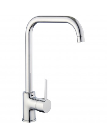 Kitchen Mixer Tap with Stainless Steel Spout Single Lever Chrome | TurcoBazaar 70000058