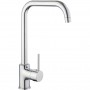 Kitchen Mixer Tap with Stainless Steel Spout Single Lever Chrome | TurcoBazaar 70000058