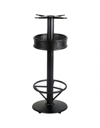 Black Cast Iron Table Base Round Ø430x720mm | TurcoBazaar A026A