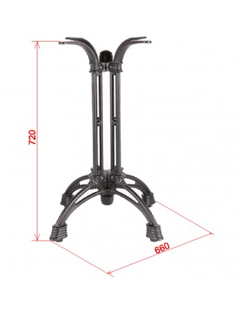 Black Decorative Cast Iron Table base 660mm Standard height | TurcoBazaar A101 Black Decorative Cast Iron Table base 660mm Standard height | TurcoBazaar A101