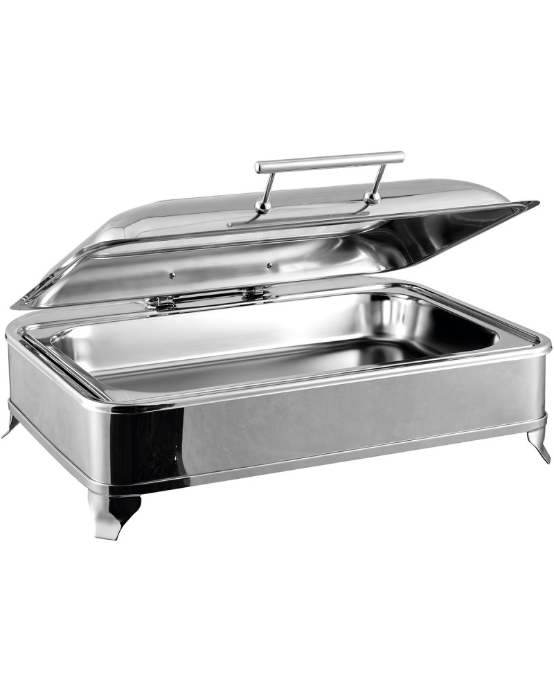 Chafing Dish Electric heating GN1/1 Glass lid Stainless steel 9 litres | TurcoBazaar AD1102