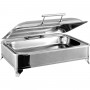Chafing Dish Electric heating GN1/1 Glass lid Stainless steel 9 litres | TurcoBazaar AD1102