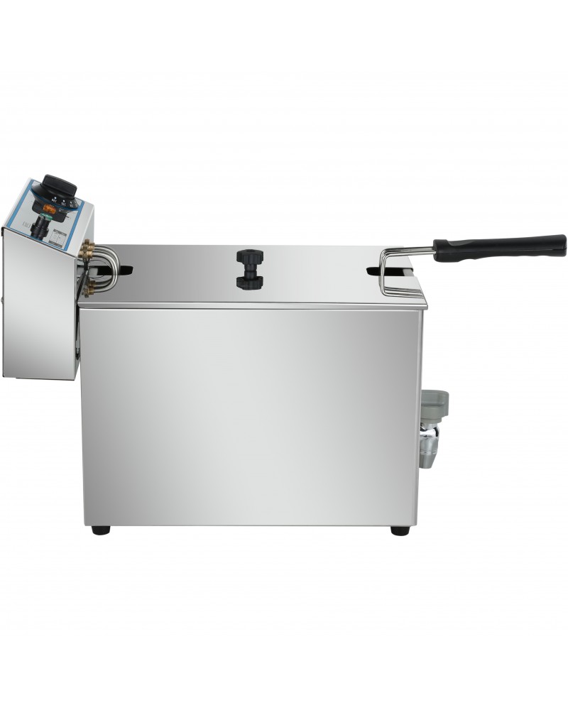 Commercial Electric Deep Fryer Countertop Single Tank 8 Litres 265x450x360mm | TurcoBazaar AFR002