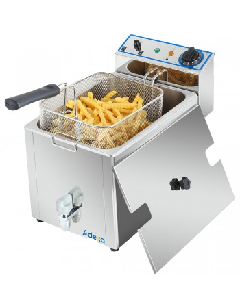Commercial Electric Deep Fryer Countertop Single Tank 10 Litres 265x490x360mm | TurcoBazaar AFR006