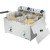 Commercial Electric Deep Fryer Countertop Double Tank 2x10 Litres 530x490x360mm | TurcoBazaar AFR008
