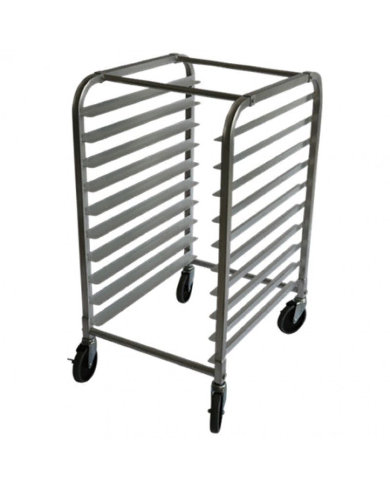 Rack/Tray/Pan Trolley Aluminium for 660x460x980mm sheet pan 10 tier | TurcoBazaar ALRK10
