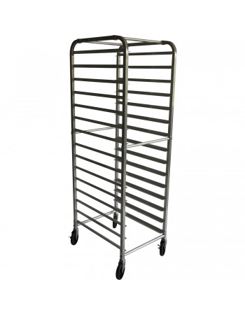 Rack/Tray/Pan Trolley Aluminium for 660x460x1753mm sheet pan 15 tier | TurcoBazaar ALRK15
