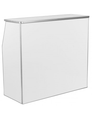 Portable Foldable Bar White Laminate | TurcoBazaar AOX232