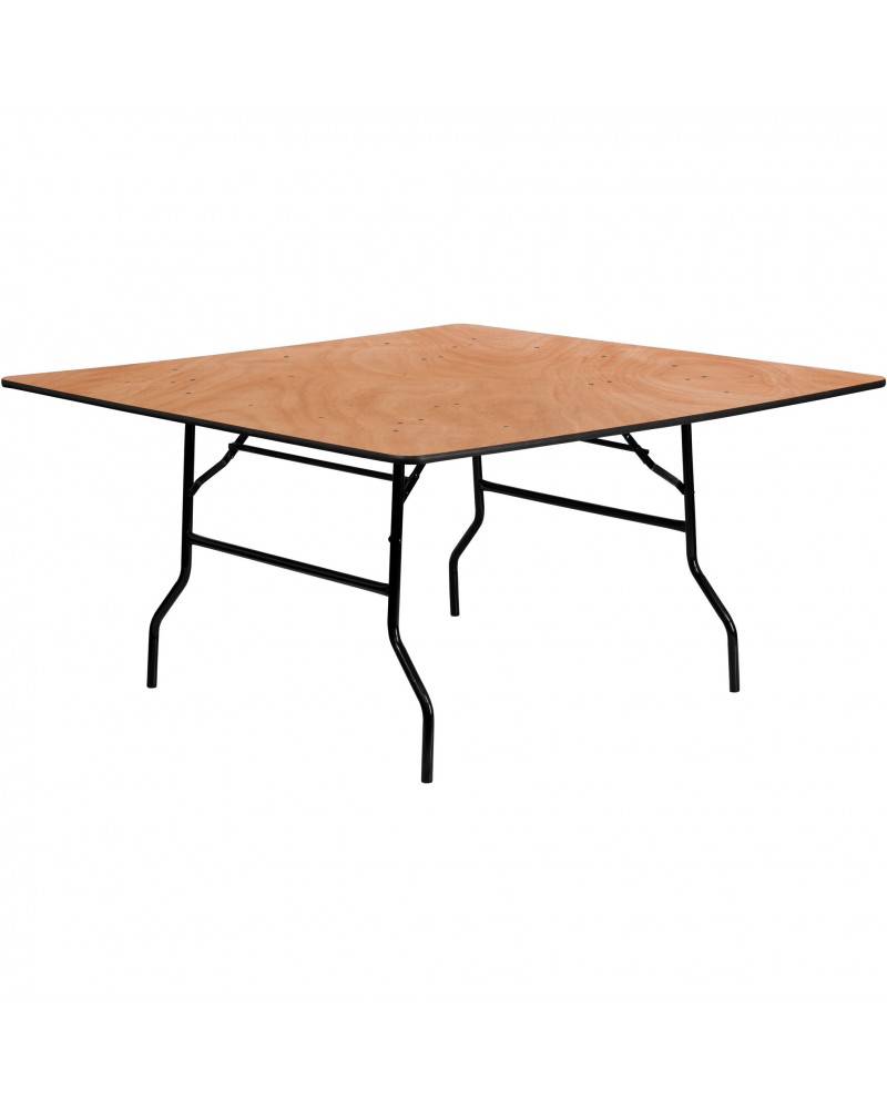 Square Folding Banquet Catering Table Plywood 1525x1525x760mm | TurcoBazaar AX516