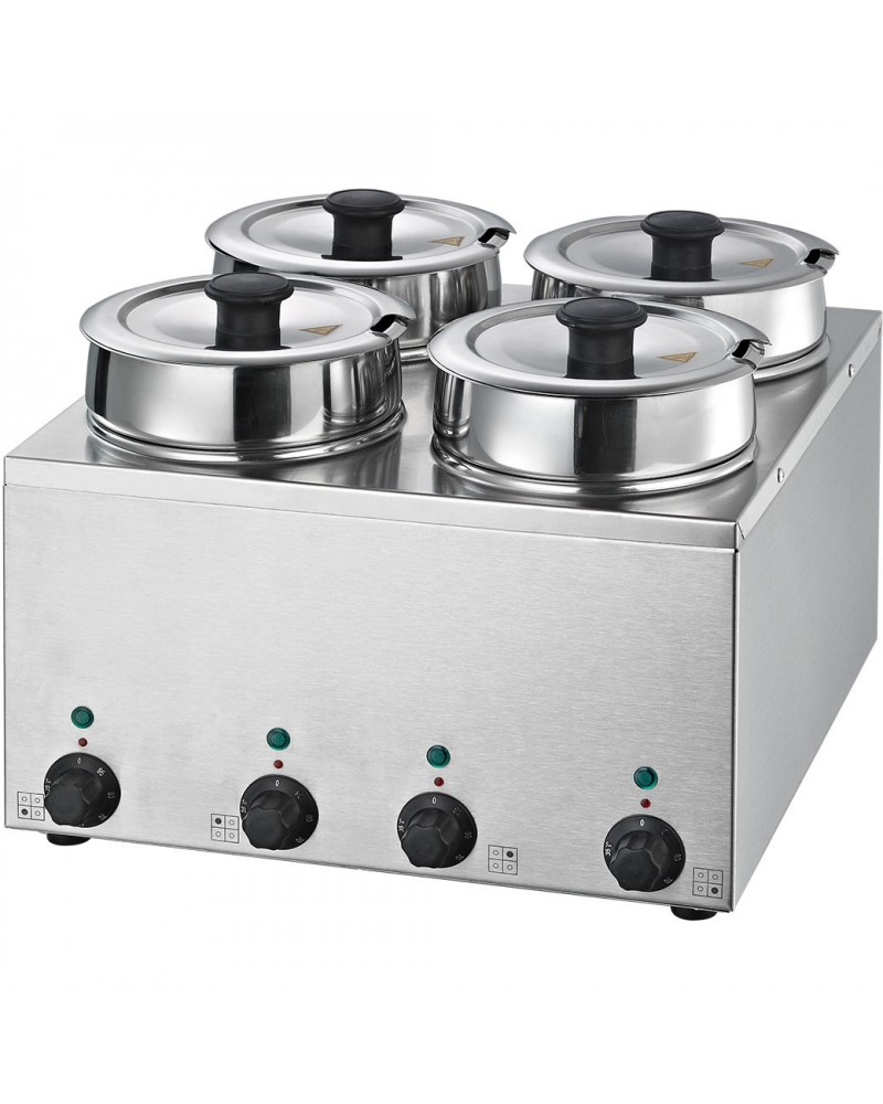 Bain Marie 4 Hot pots 4x3.5 litres | TurcoBazaar BMP44 Bain Marie 4 Hot pots 4x3.5 litres | TurcoBazaar BMP44