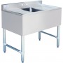 Commercial Bar sink 1 bowl Middle 914x477x838mm | TurcoBazaar BAR1B36LR