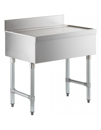 Commercial Bar Drainboard with Backsplash Stainless steel 460x470x760mm | TurcoBazaar BDU1818