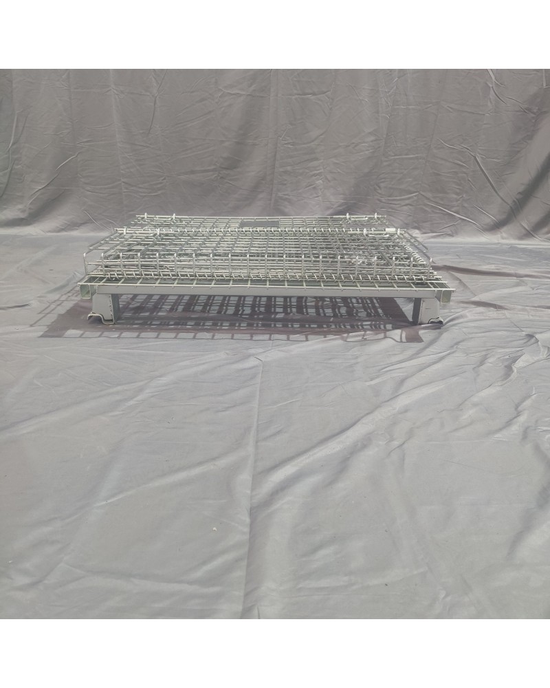 Commercial Heavy Duty Wire Mesh Stillage Collapsible & Stackable Zinc-Plated Steel 500kg Capacity 1200x1000x890mm | TurcoBazaar BHK34