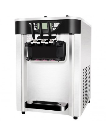 Three Flavour Soft Serve Ice Cream & Frozen Yoghurt Machine with Air Pump Function 18-20L/H | TurcoBazaar BJH219SE