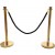 Black Braided Stanchion Rope with Gold ends 1.5m | TurcoBazaar BR01BG