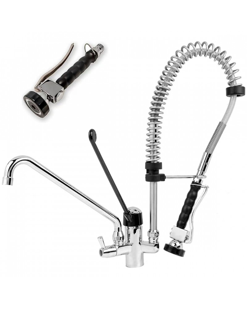 Commercial Deck-Mounted Mini Pre-Rinse Spray Unit with Add-On Faucet Chrome | TurcoBazaar BXF216 Commercial Deck-Mounted Mini Pre-Rinse Spray Unit with Add-On Faucet Chrome | TurcoBazaar BXF216