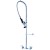 8" Center Wall Mounted Pre-Rinse Unit with 18" Riser & 44" Hose & Spray Valve Chrome | TurcoBazaar BXF246