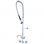 8" Center Wall Mounted Pre-Rinse Unit with Add-On Faucet & 18" Riser & 44" Hose & 12" Swing Spout | TurcoBazaar BXF248