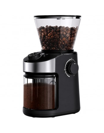 Commercial Flat Burr Coffee Grinder 150W with 240g Bean Hopper Black | TurcoBazaar CG836B