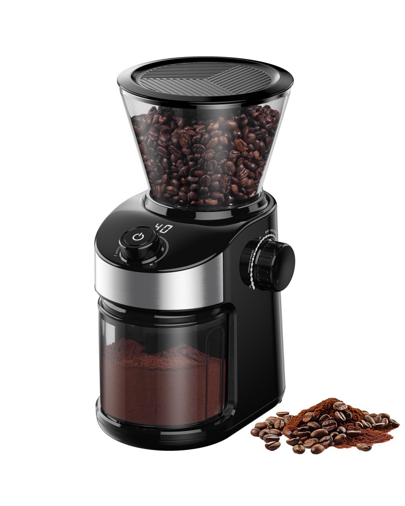 Commercial Flat Burr Coffee Grinder 150W with 240g Bean Hopper Black | TurcoBazaar CG836B Commercial Flat Burr Coffee Grinder 150W with 240g Bean Hopper Black | TurcoBazaar CG836B