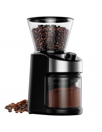 Commercial Flat Burr Coffee Grinder 150W with 240g Bean Hopper Black | TurcoBazaar CG836B