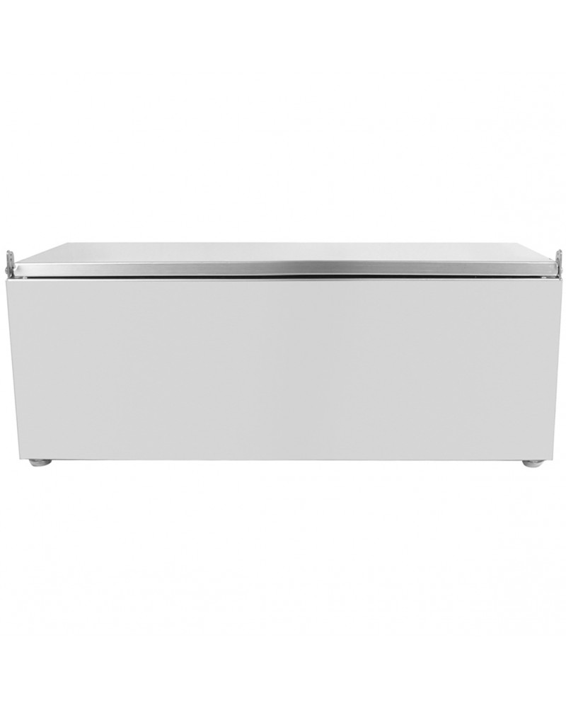 Commercial Condiment Holder with lid including 3xGN1/4-100mm containers Stainless steel |  CHE03AFL