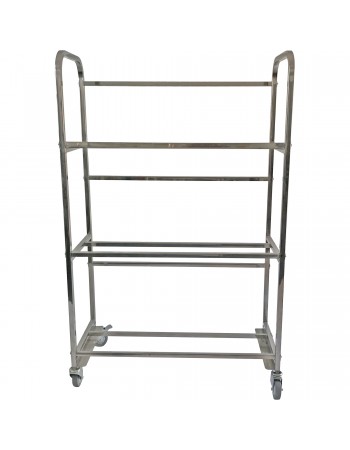 Commercial Drip Dry Trolley for Dishwasher baskets Stainless steel 30 baskets 1070x470x1705mm | TurcoBazaar DDT30 Commercial Drip Dry Trolley for Dishwasher baskets Stainless steel 30 baskets 1070x470x1705mm | TurcoBazaar DDT30