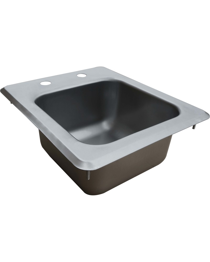 Drop-in Sink 1 bowl Stainless steel | TurcoBazaar DIS1DB090905