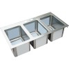 Drop-in Sink 3 bowls Stainless steel | TurcoBazaar DIS3DB101410