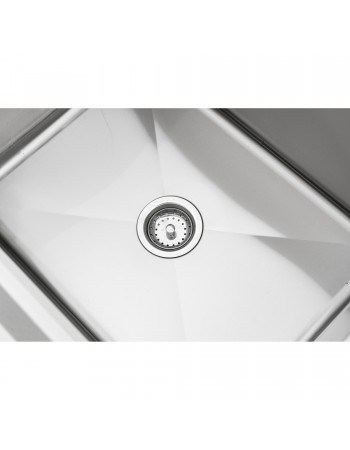 Commercial Double Pot Wash Sink Stainless steel 2 bowls Splashback 1410x600x900mm | TurcoBazaar DPSD600X1410