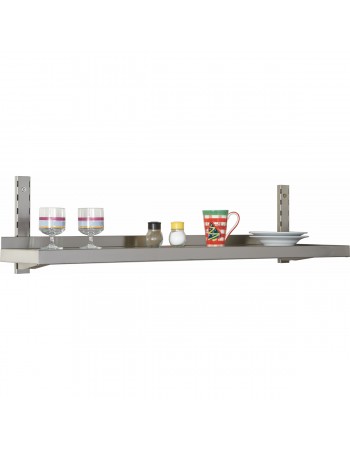 Height Adjustable Wall shelf 1 level 1400x400mm Stainless steel | TurcoBazaar THWBS1R144