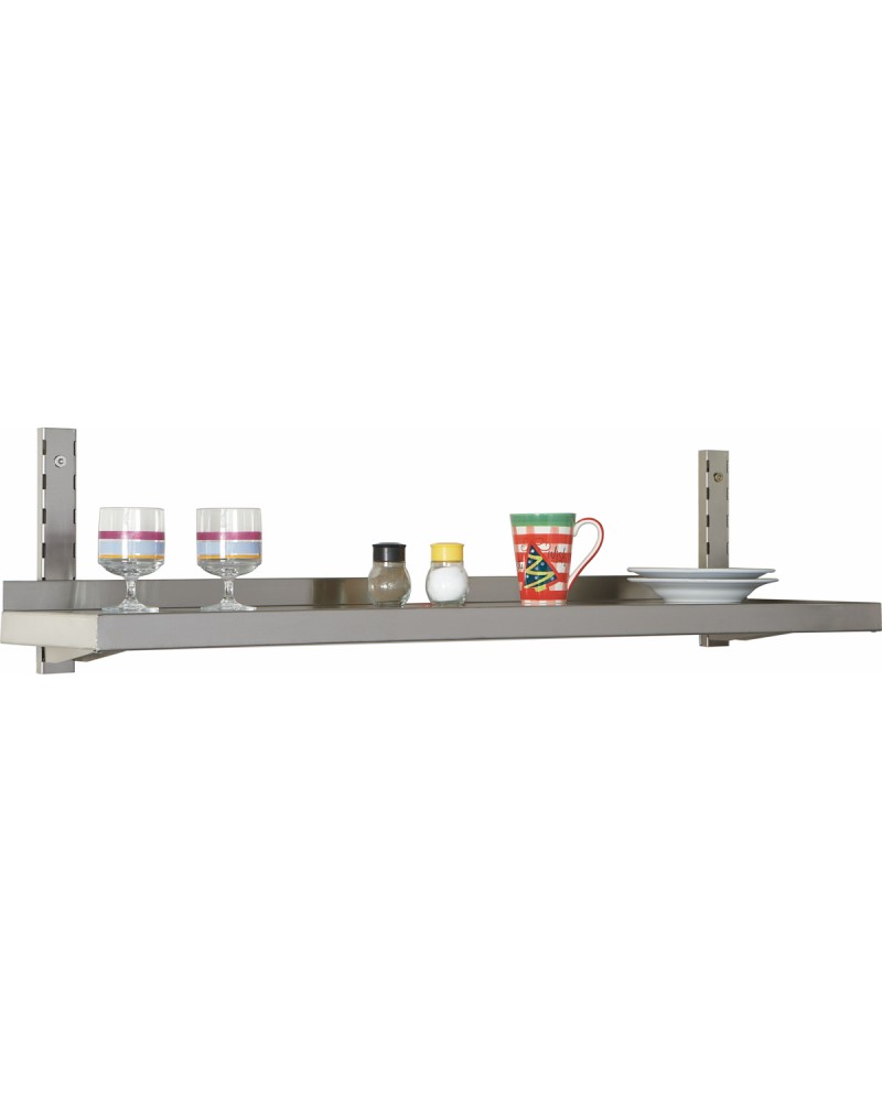 Height Adjustable Wall shelf 1 level 1400x400mm Stainless steel | TurcoBazaar THWBS1R144