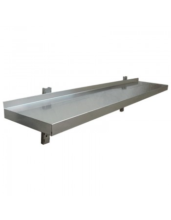 Height Adjustable Wall shelf 1 level 1400x400mm Stainless steel | TurcoBazaar THWBS1R144