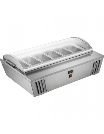 Professional Gelato & Ice Cream Serving Display Counter 100 litres Stainless Steel | TurcoBazaar DW676