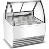 Professional Gelato & Ice Cream Serving Display Counter 7 tubs Curved front | TurcoBazaar DW7R