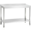 Professional Work table Stainless steel Bottom shelf Upstand 900x600x850mm | TurcoBazaar VT96SLB
