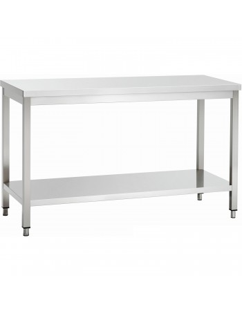 Professional Work table Stainless steel Bottom shelf Upstand 1400x600x900mm | TurcoBazaar THATS146A
