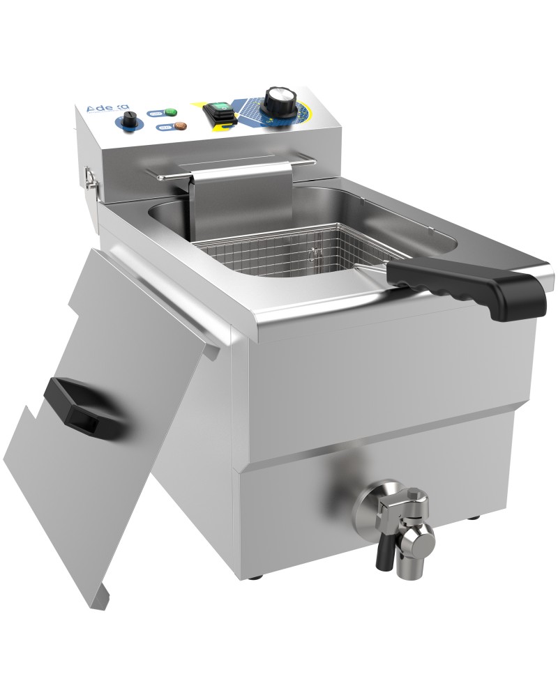 Commercial Electric Deep Fryer Countertop Single Tank 12.2L 299×510×390mm | TurcoBazaar EF121VW