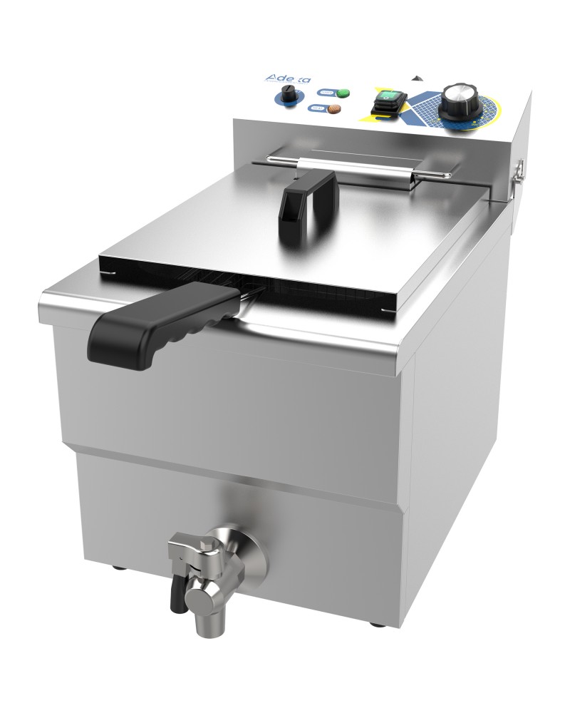 Commercial Electric Deep Fryer Countertop Single Tank 12.2L 299×510×390mm | TurcoBazaar EF121VW