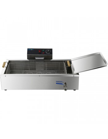 Commercial Fryer Single Electric 13 litre 3.9kW Countertop Drainage tap | TurcoBazaar EF13L Commercial Fryer Single Electric 13 litre 3.9kW Countertop Drainage tap | TurcoBazaar EF13L