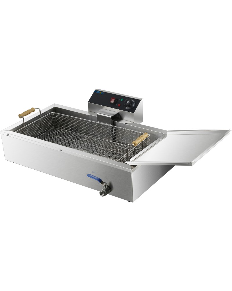 Commercial Fryer Single Electric 13 litre 3.9kW Countertop Drainage tap | TurcoBazaar EF13L Commercial Fryer Single Electric 13 litre 3.9kW Countertop Drainage tap | TurcoBazaar EF13L