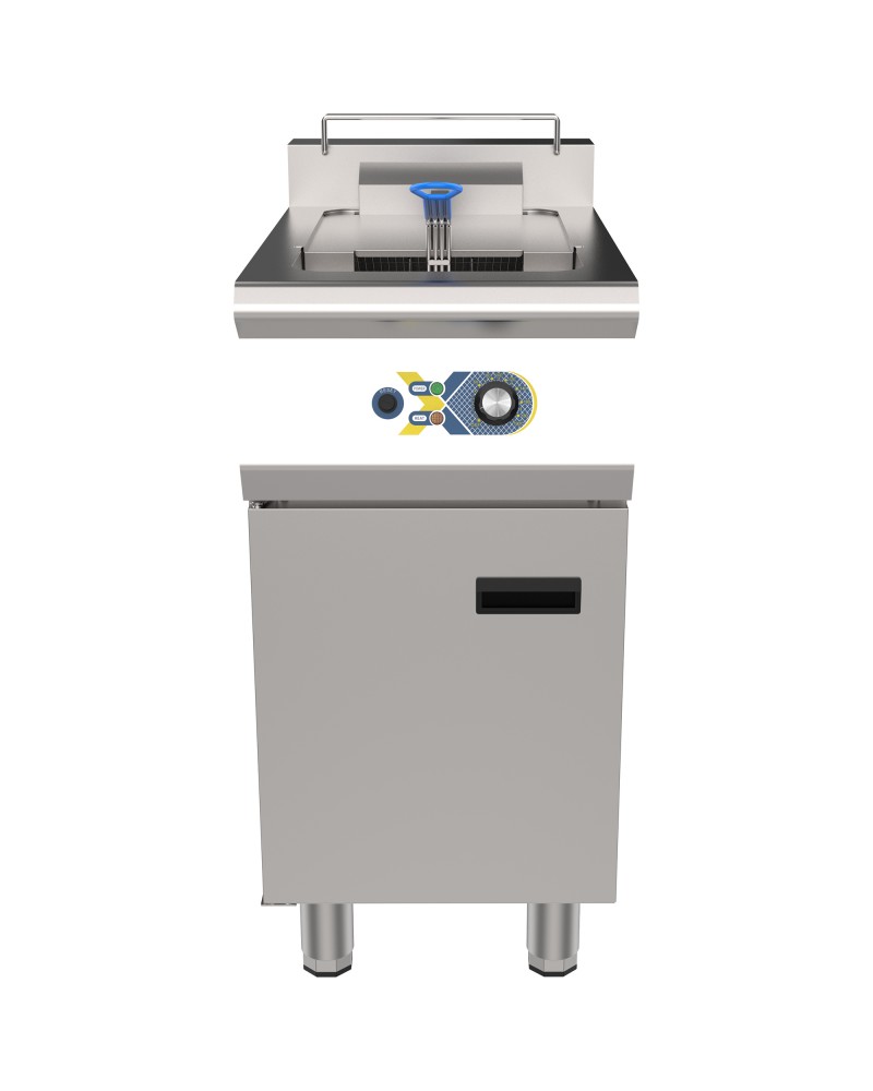 Commercial Electric Deep Fryer Floor-Standing Single Tank 25L 400×700×964mm | TurcoBazaar EF21L Commercial Electric Deep Fryer Floor-Standing Single Tank 25L 400×700×964mm | TurcoBazaar EF21L