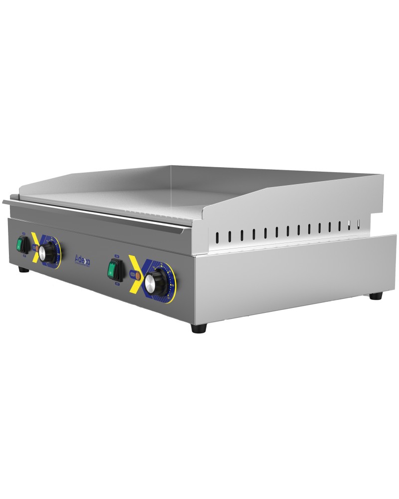 Commercial Electric Countertop Griddle 1/3 Ribbed Chrome Plate 720×477×232mm | TurcoBazaar EG720D2H